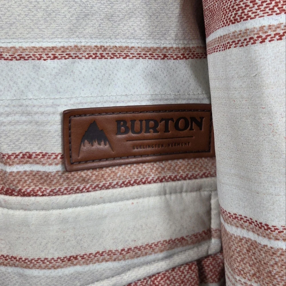 Burton Covert Striped Insulated Snowboard Ski Jacket Coat